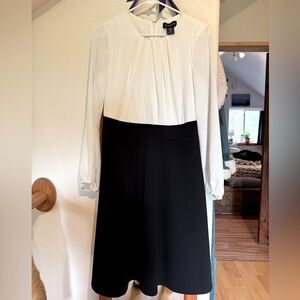 LIZ CLAIBORNE Classic Black & White Dress